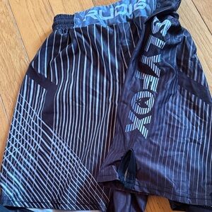 Slyfox Kids Black and Gray Striped Shorts
